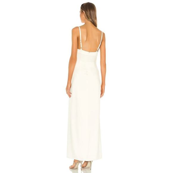 Camila Coelho Reyna Maxi Dress Pearl White Size M - Picture 5 of 9